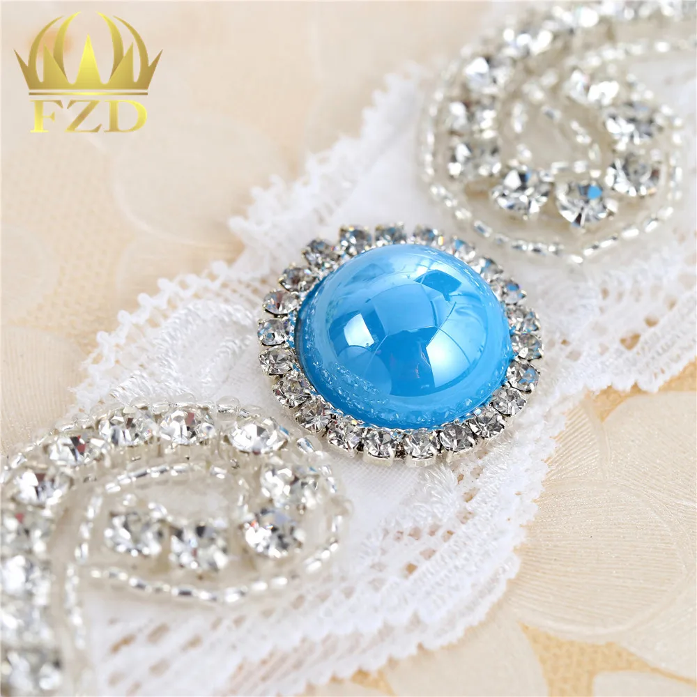 Свадебные Подвязки свадебные подвязки с белым кутюрным жемчугом и кристаллами