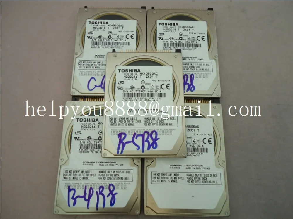Оригинальный диск накопитель MK4050GAC HDD2G16 T ZH01 DC + 5V 1.3A 40 ГБ для mercedes benz автомобильные