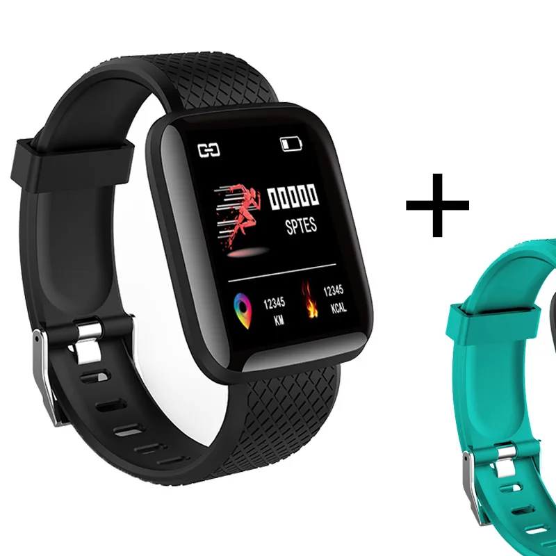With One Green Strap SCELTECH 116 плюс смарт-браслет пульсометр кровяное давление IP67 водонепроницаемый мужской женский смарт-браслет часы трекер активности - Цвет: With One Green Strap