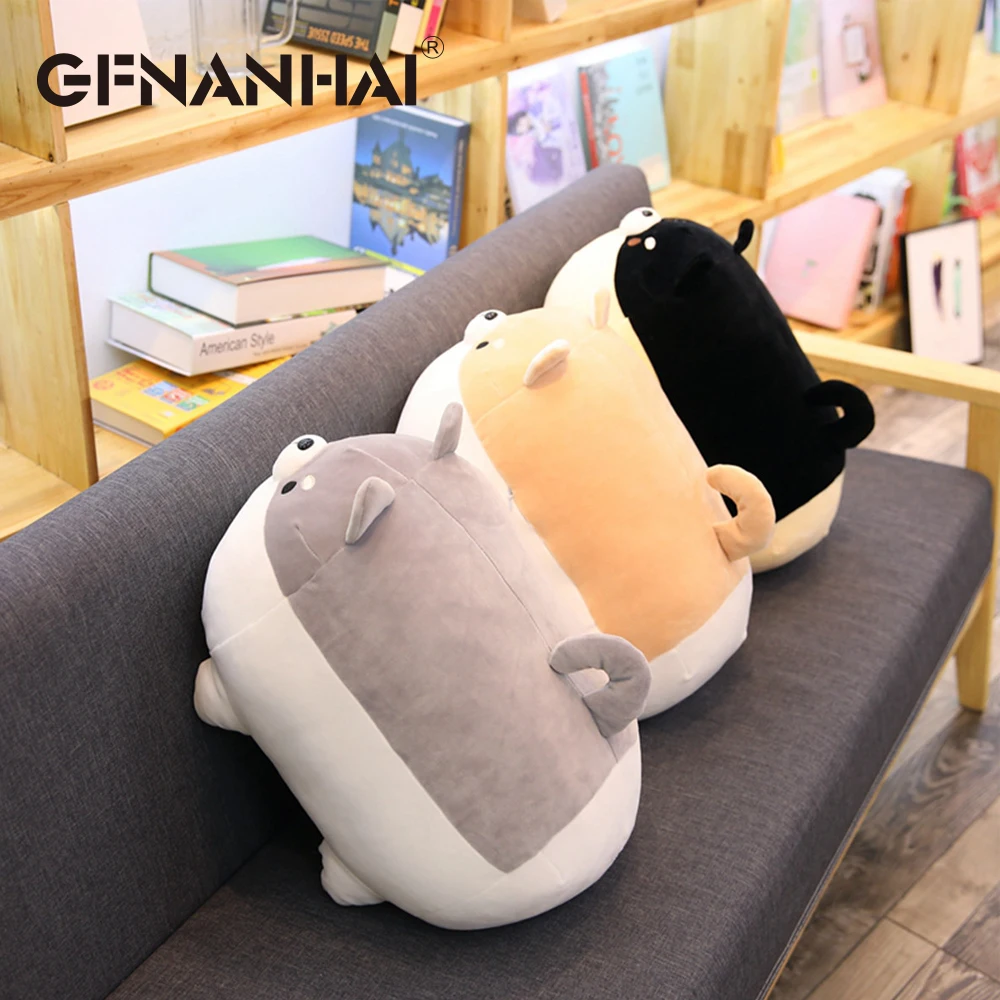 

1pc 40cm stuffed down cotton cute shiba Inu dog plush toy kawaii Chubby animal dog pillow for children kids birthday gift