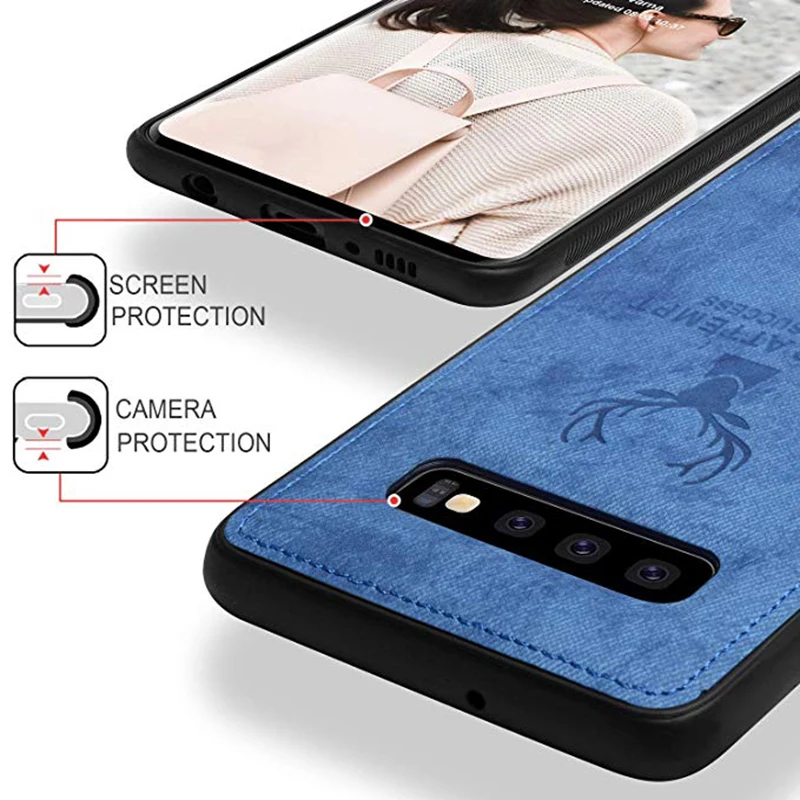 Роскошный тканевый чехол для телефона Samsung Galaxy S10 Plus мягкий силиконовый 3D S10e S 10 |