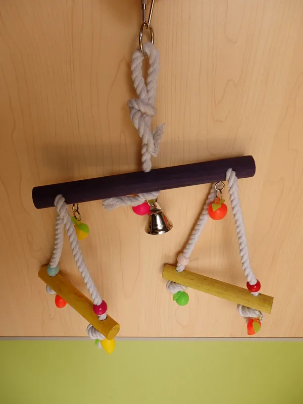 10 &quotРучной Работы Красочные Птицы Игрушки Жевательная Висит Попугай Cockatiel Баджи