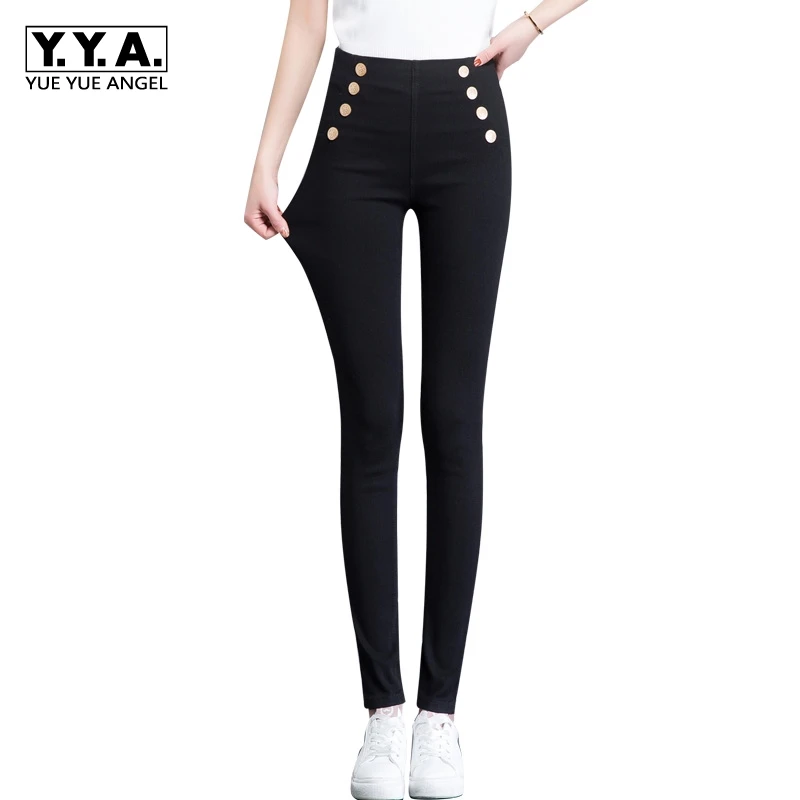 2021 летние брюки для девочек модные узкие женские с высокой талией Pantalon Slim Fit Spodnie