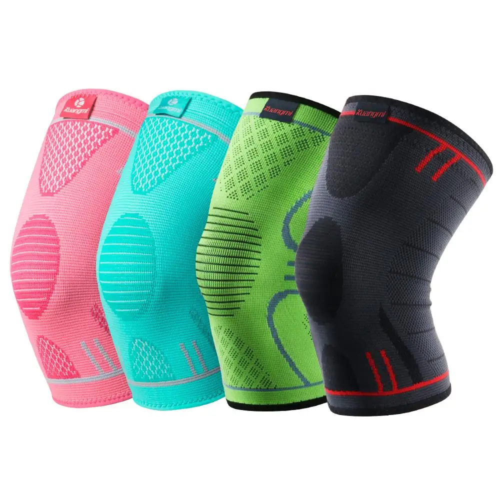 

Kuangmi 1 PC Knee Brace Support Elastic Nylon Sports Compression Knee Pad Sleeve for Running Arthritis Joint Pain Relief Kneepad