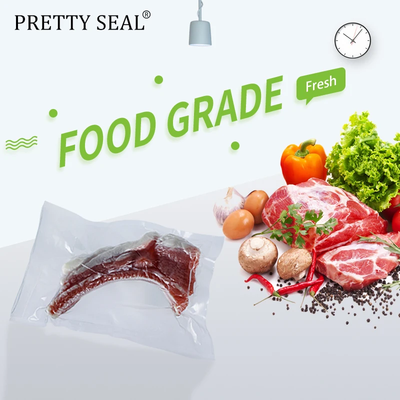 PRETTYSEAL вакуумные пакеты для запечатывающего устройства растительная обертка стретч-пленка 2 рулона 15*500 см вакуумный упаковщик общий силикон пакет для пищевых продуктов