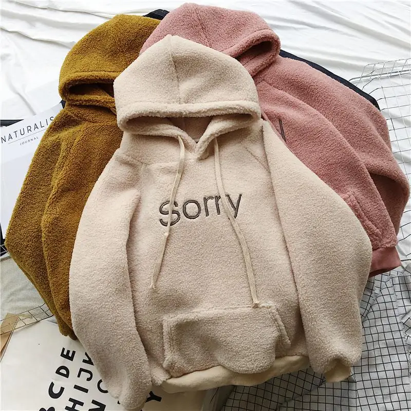 Женское утепленное пальто с капюшоном флисовый фланелевый пуловер принтом в