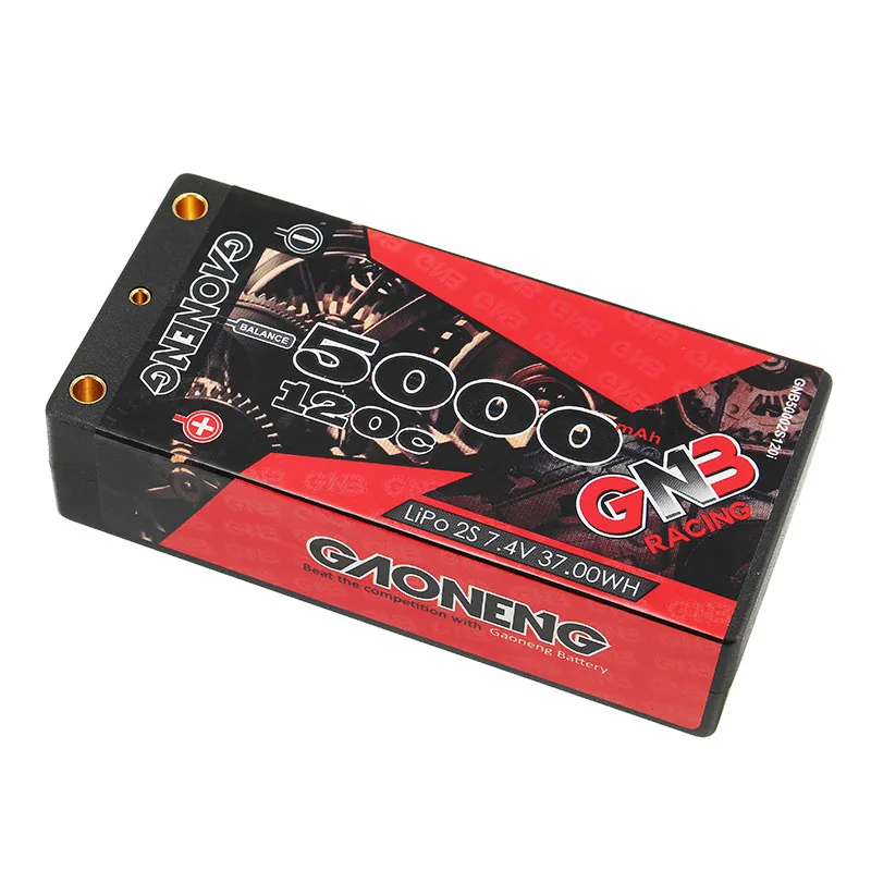 Аккумуляторная батарея Lipo Gaoneng 7 4 V 5000 mAh 2S2P 120C 37 5 WH для 1/10 Квадрокоптер RC FPV