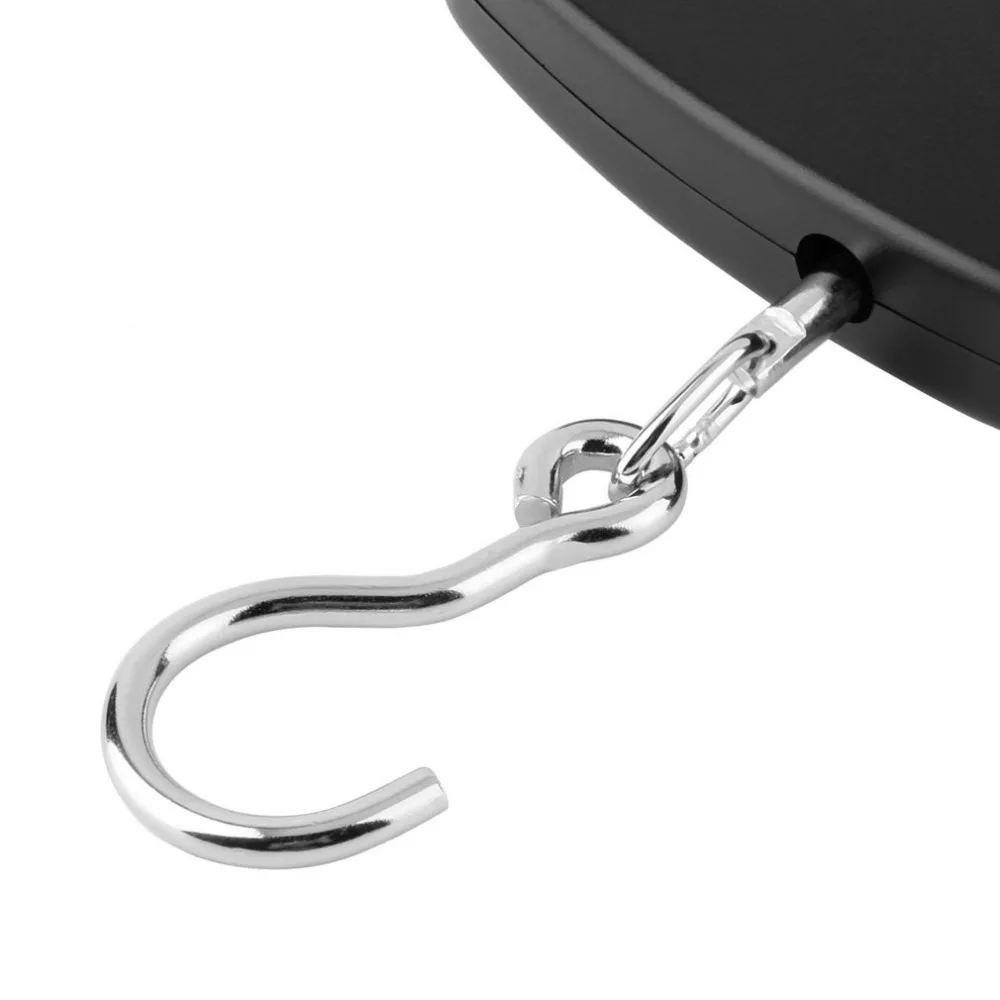 Электронные цифровые мини-весы ручные подвесные кухонные весы Черные ABS