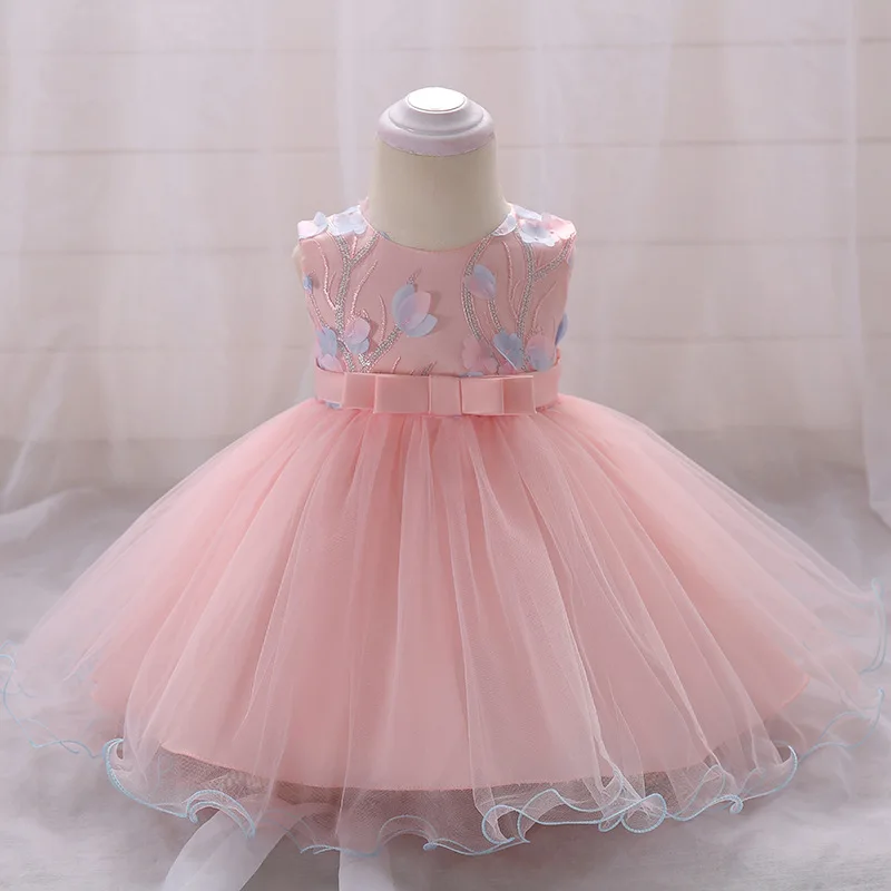 

2020 vintage Baby Girl Dress Baptism Dresses for Girls 1st year birthday party wedding Christening baby infant clothing bebes