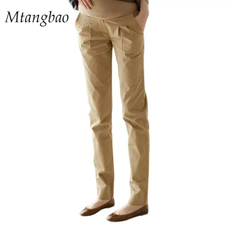 

2021 S-XL Long Cotton Cascul Maternity Pants for Pregnant Women Harem Pants Elastic Pregnancy Clothes Slim Maternity Pant