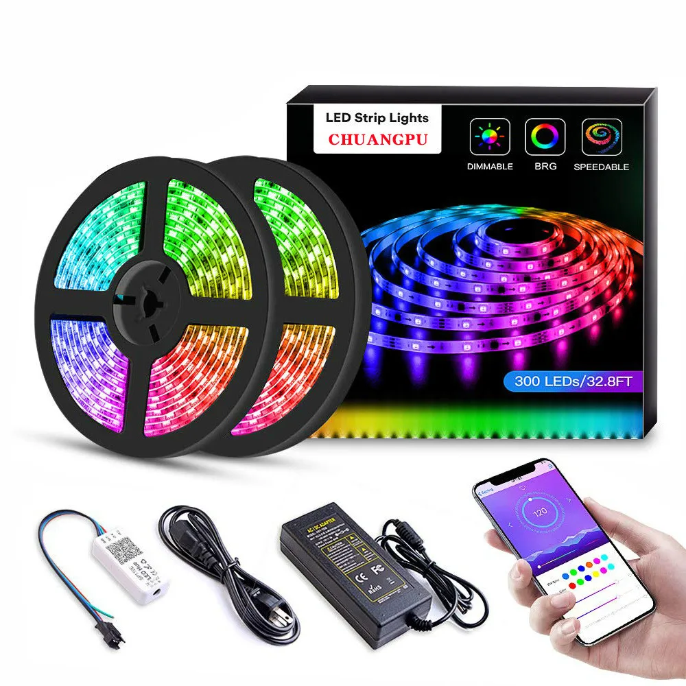 Беспроводная Светодиодная лента с Bluetooth RGB для управления смартфоном