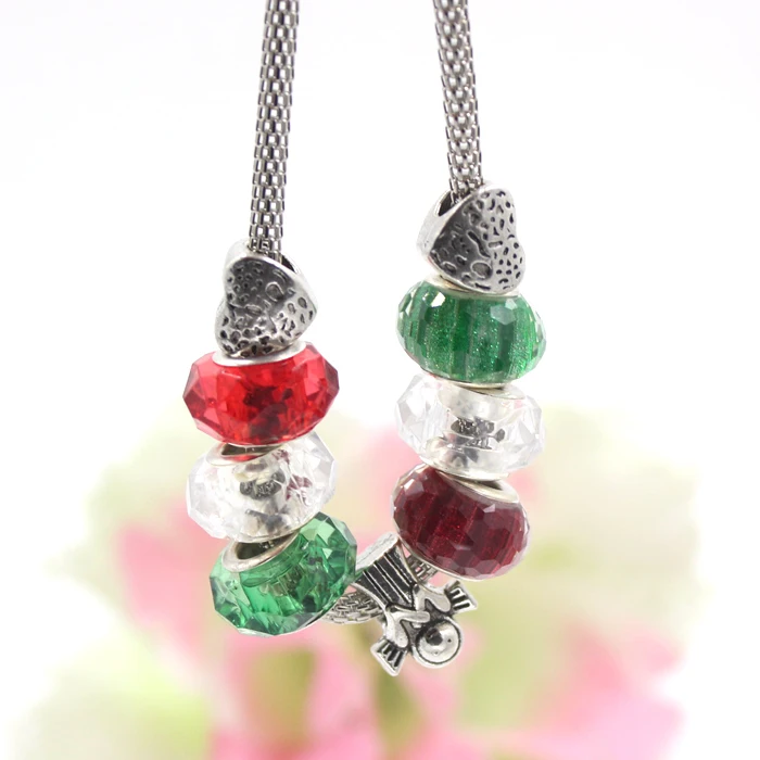 Новое поступление Рождественский браслет ювелирные изделия красный белый