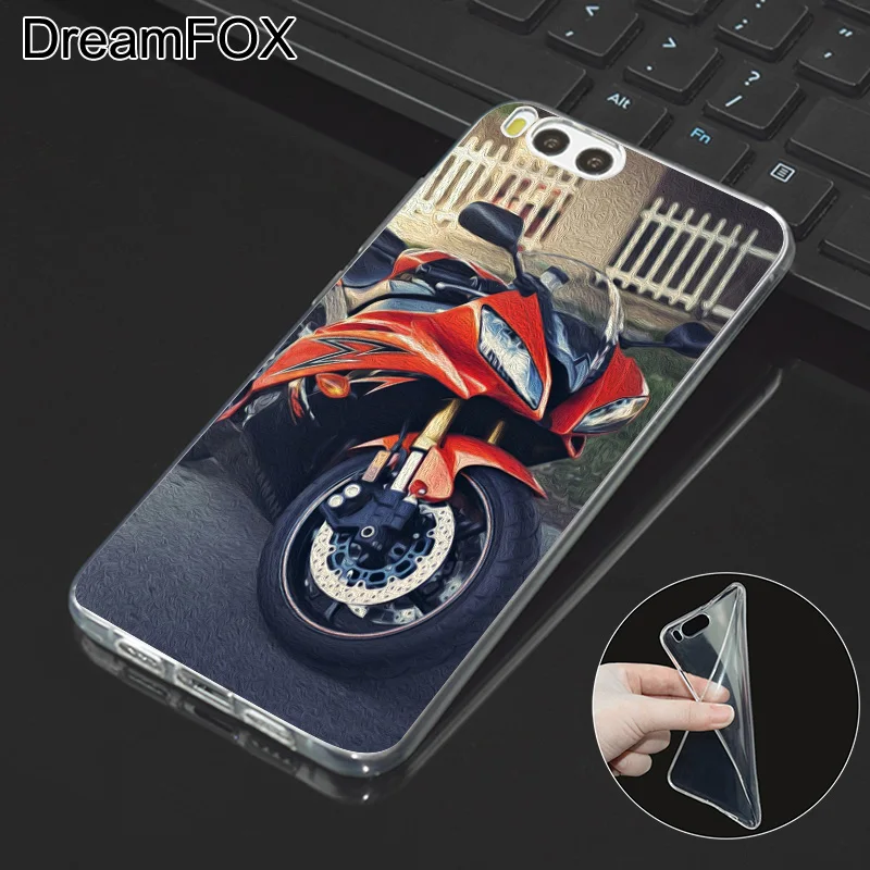 DREAMFOX M194 красивые мотоциклетные Мягкий ТПУ силиконовый чехол для Xiaomi Mi Note 2 3 4 5 6 8 SE