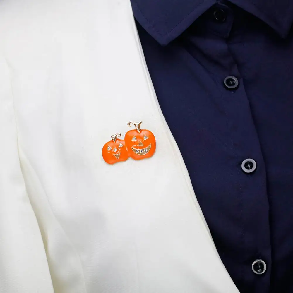 Halloween Fashion Women Cartoon Double Pumpkin Dripping Oil Alloy Brooch Perfect Wear Decoration | Украшения и аксессуары