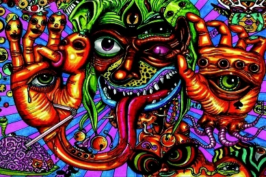 PIPE BOY Psychedelic Acid Lsd постер для живописи шелковая ткань печать на стенах украшения