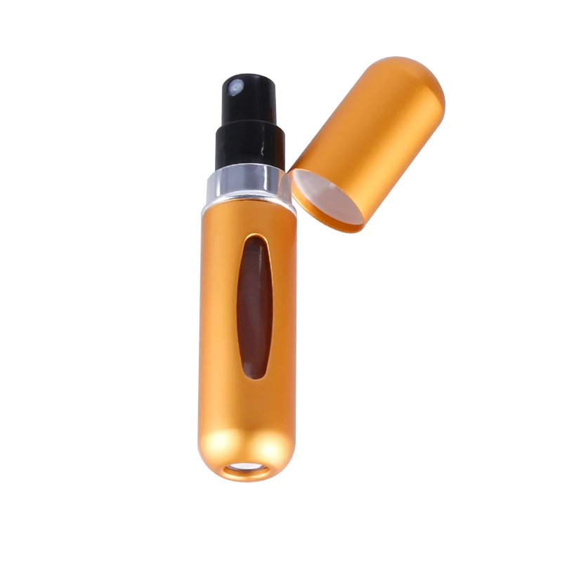 5ml Matte gold OSHIONER 5 мл/12 мл портативный мини многоразовый флакон-спрей для духов алюминиевая бутылка с пульверизатором для путешествий контейнер с духами - Цвет: 5ml Matte gold