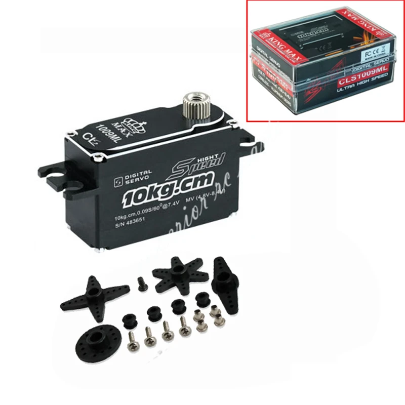 Kingmax CLS1009ML 31g 10kg. cm Мини Бессердечный высокоскоростной цифровой сервопривод с