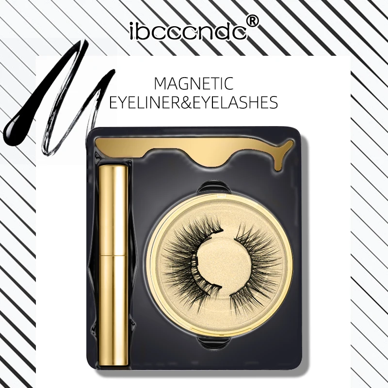 5 магнитных ресниц с магнитной подводкой для глаз долговечная Водонепроницаемая