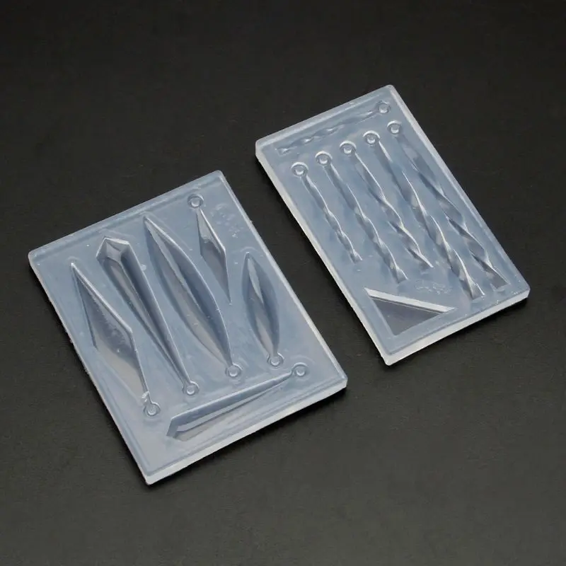 DIY серьги ожерелье Бар формочка для силиконовой подвески формы эпоксидной смолы