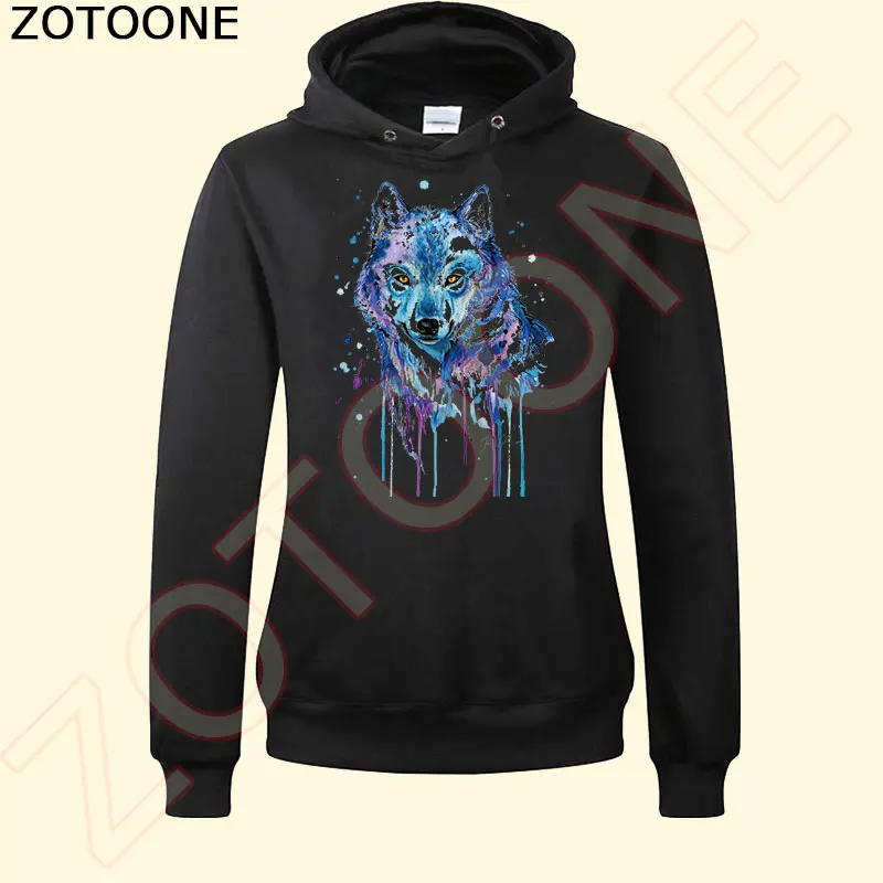 ZOTOONE новый дизайн водяная окраска волк железо на пластыре 12*17 см сделай сам