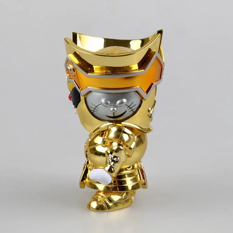 Аниме Рисунок 10 см Catoon Doraemon DoraCat Gemini Saint Seiya Миф Ткань Золотой Ex ПВХ фигурка