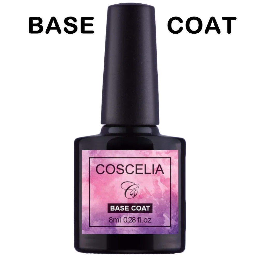 BASE COAT 1 шт жемчужная оболочка лак для ногтей Блестящий лак для ногтей УФ гель дизайн ногтей гибридные Лаки сахарный гель нужно верхнее Базовое покрытие - Цвет: BASE COAT