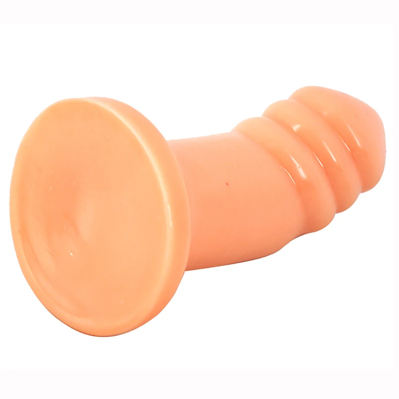 Health material PVC Anal Plug Slightly curved threaded pointed Dildo 6.0cm Head Insert Sex Toys For Woman Masturbation | Красота и