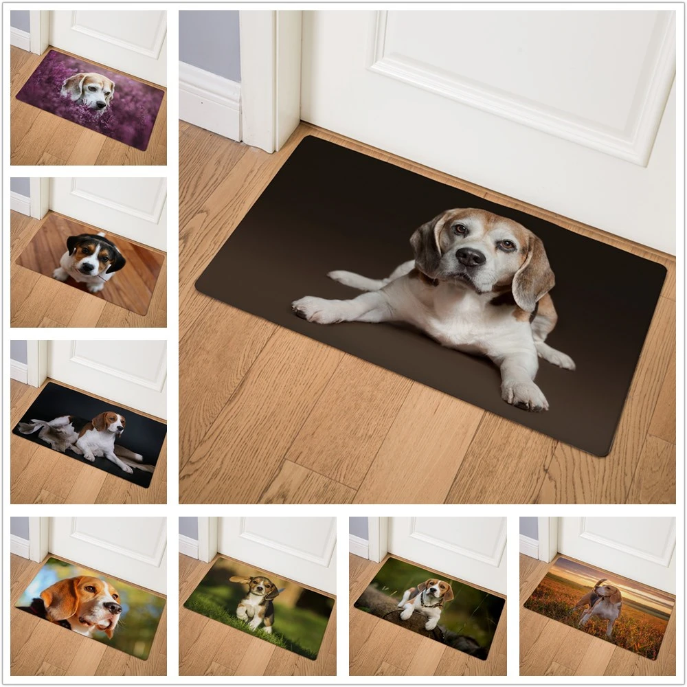 Beagle Dog Miguel Hound домашний декоративный Придверный коврик, стелька для кухни, ковер для дома, для улицы, добро пожаловать, для ванной комнаты, Нескользящие коврики, Пончик 75 см