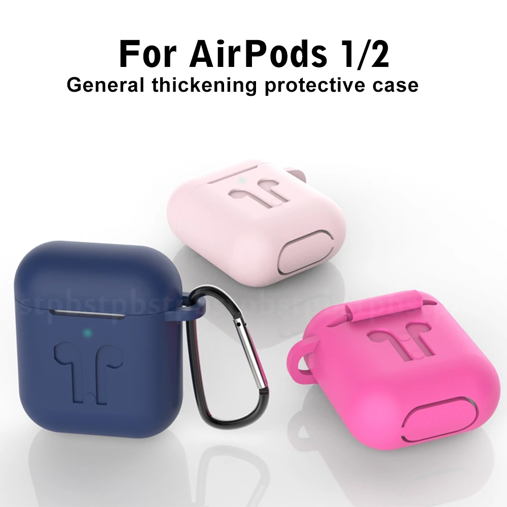 Силиконовый чехол для наушников AirPods Bluetooth-чехол Air Pods аксессуары противоударный