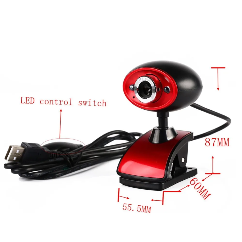 Горячая Черный/Красный Высокое разрешение HD USB 16MP цифровая веб-камера Веб-камера с микрофоном Встроенный микрофон для ПК компьютер ноутбук планшет