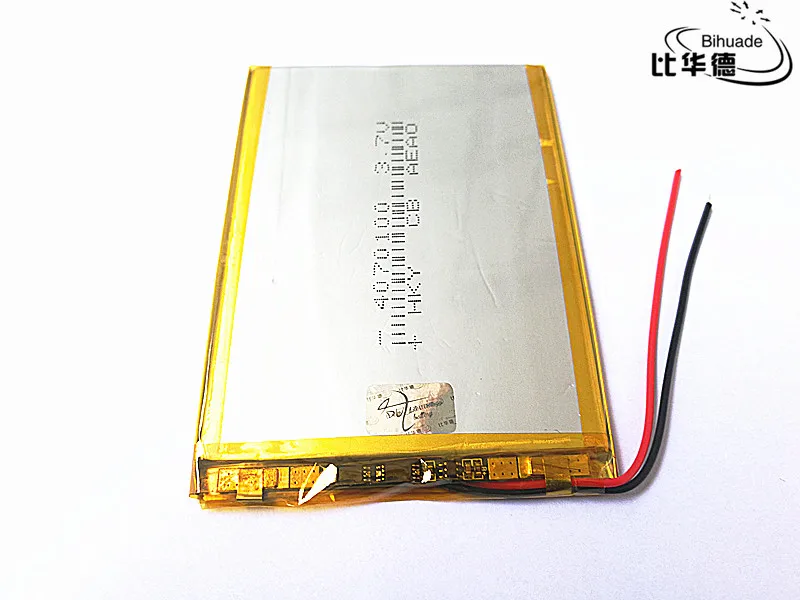 Бесплатная доставка 3 7 V 4000mah 4070100 полимерный литий ионный аккумулятор для