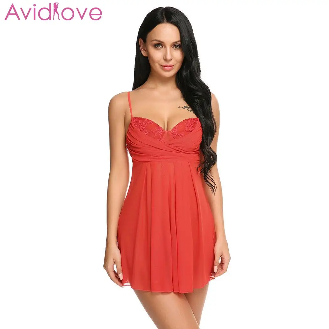 Avidlove женские сорочки костюмы сексуальное нижнее белье кружевное эротическое
