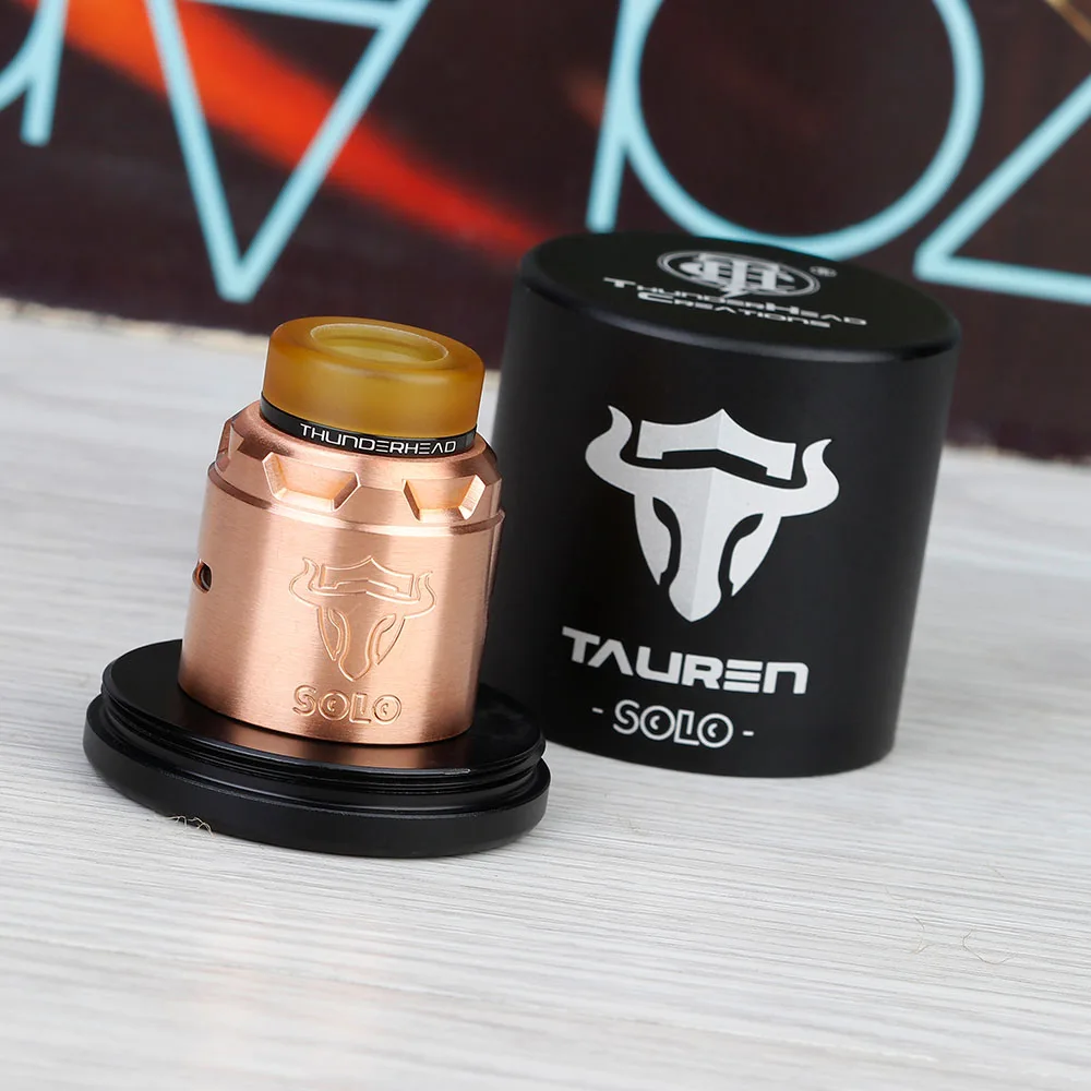 THC Tauren (Solo) RDA обслуживаемый капельный атомайзер диаметром 24 мм с 28