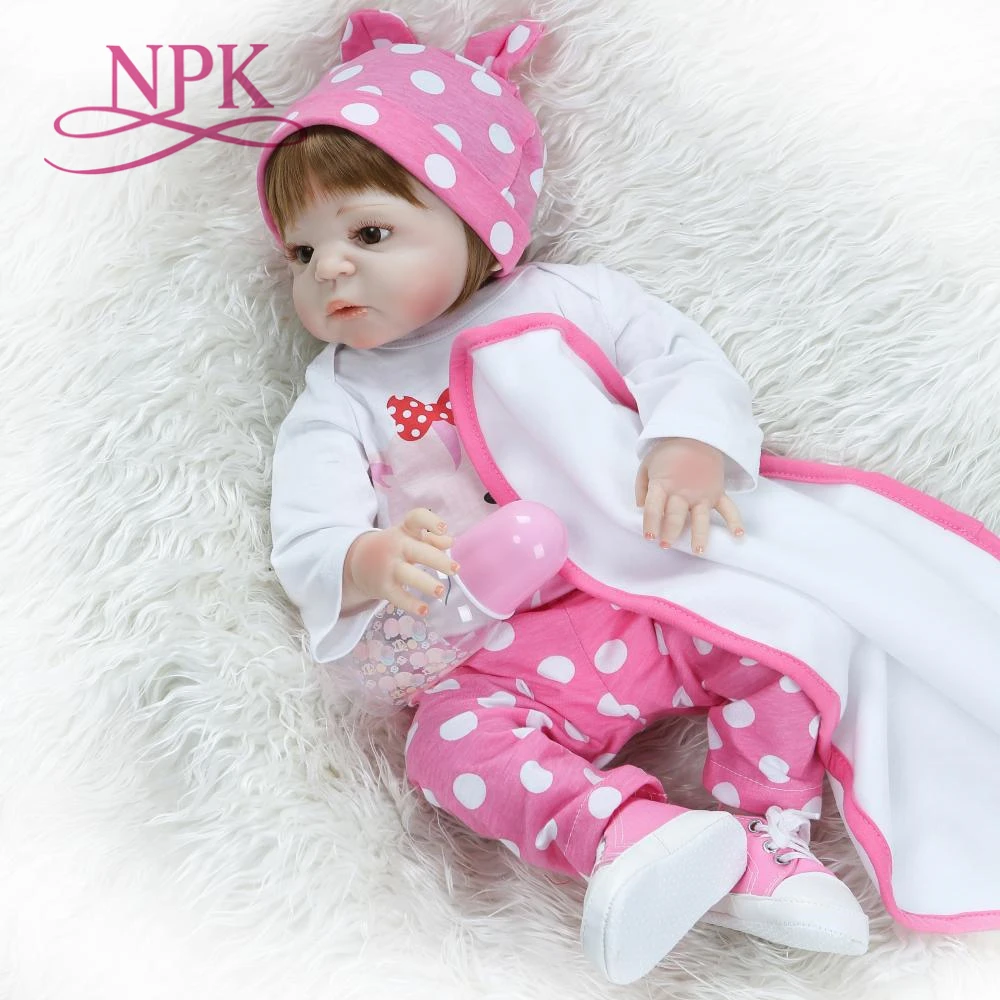 Оригинальная NPK 23 ''силиконовая кукла для всего тела младенец из силикона