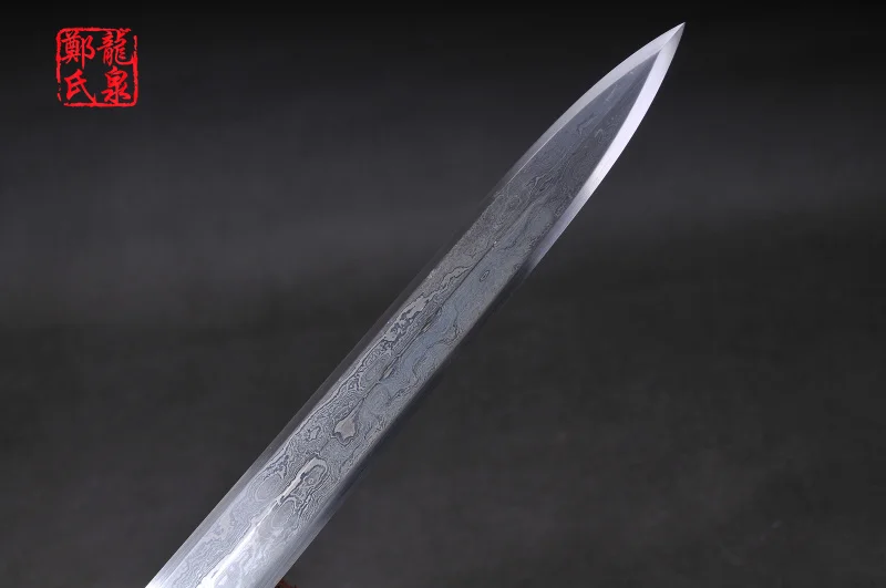 Традиционный китайский меч Ручная ковка дамасский сложенный стальной боевой дом