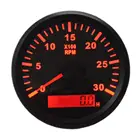 Тахометры 0-3000 обмин, водонепроницаемые, 9-32 В, С песометрами и красной подсветкой, 1 шт.