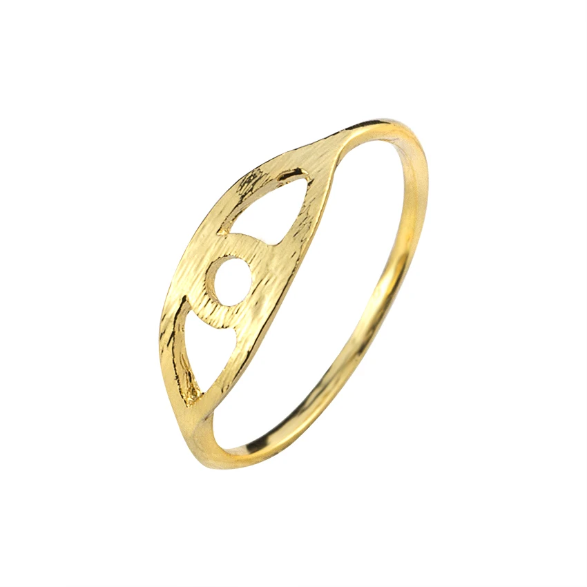 Женское Винтажное кольцо миди золотого цвета с изображением сглаза|midi ring|cocktail