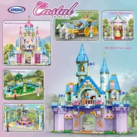 xingbao 12019 12024 new city girl friends series prince and princess funny castle carriage building blocks bricks girls toys