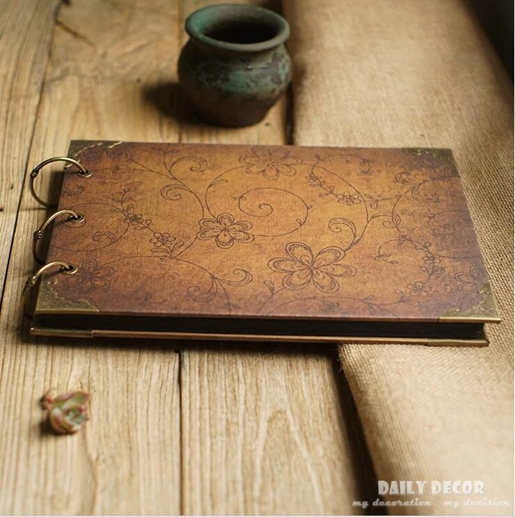 100% Высококачественный винтажный фотоальбом формата А4 сделай сам альбом для