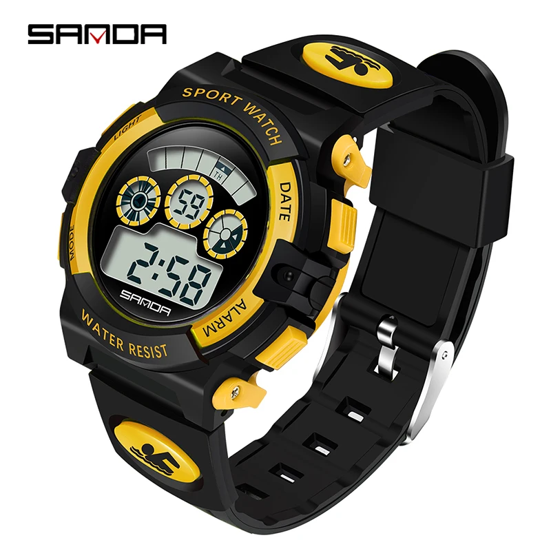 New Fashion SANDA Brand Children Sports Watches LED Digital Watch Boy Girl Student Waterproof Electronics Wristwatches Saat
