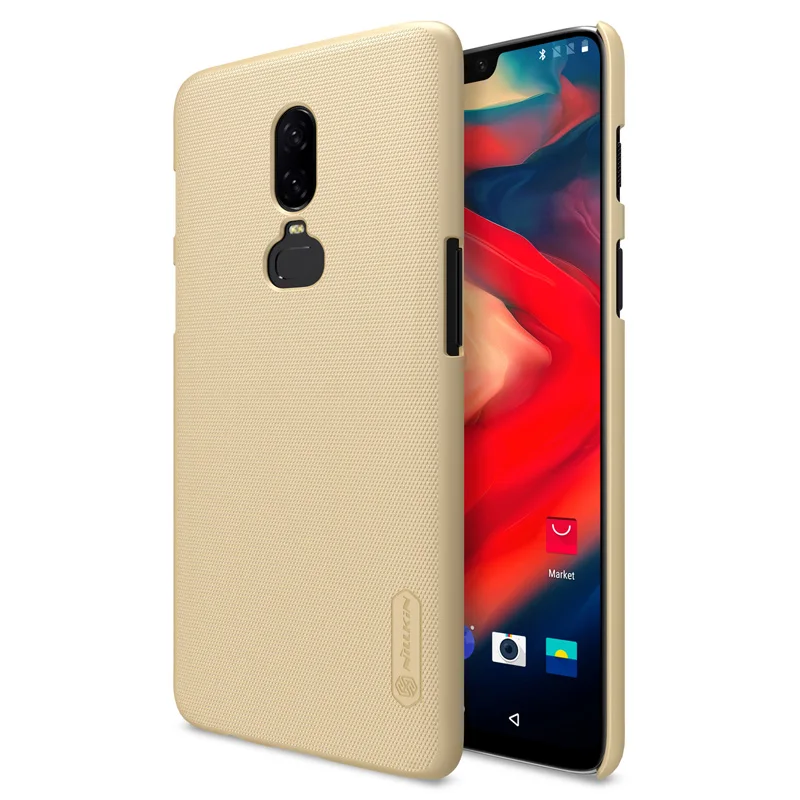 Чехол для Oneplus 6 T, 6, 5 T, 3, 3 T, Nillkin, суперматовый защитный жесткий чехол для задней панели из поликарбоната, чехол для Oneplus 6 T, 6, 5 T, 5, 3 T, Nilkin, чехол для телефона - Цвет: Золотой
