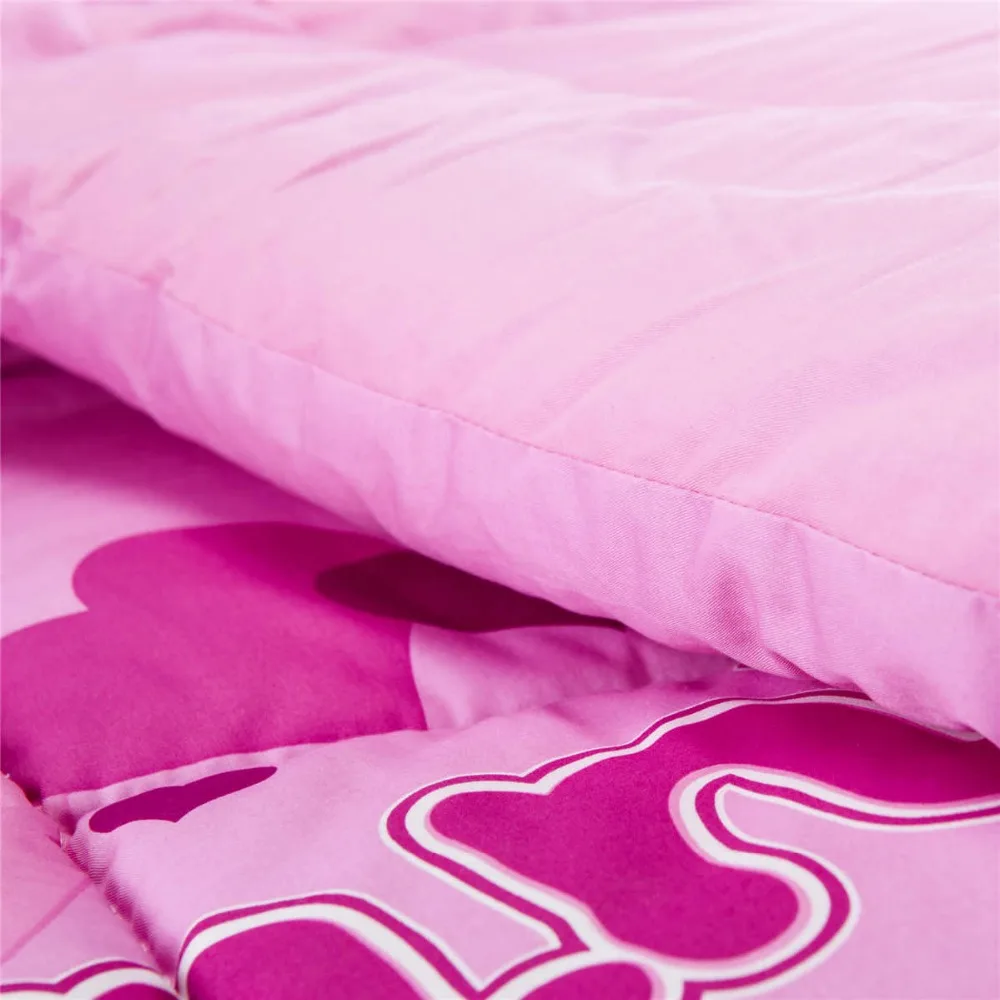 Стеганое одеяло с принтом Минни Маус односпальное Двухспальное для девочек 100%