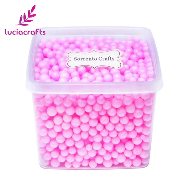 C1 Pink Lucia crafts 1 кор./лот(около 1500 шт) для детей возрастом от 5 до 10 мм Мини пенопластовые шарики для свадьбы/вечерние для художественного оформления ногтей, ручная работа аксессуары Z0102 - Цвет: C1 Pink