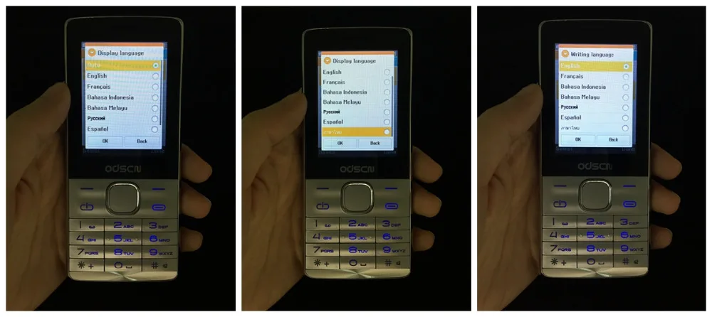 Разблокированный Odscn G3 Dual Sim GSM сотовая связь Bluetooth большая клавиатура бар для пожилых мужчин мобильный телефон долгий режим ожидания FM добавить русскую клавиатуру