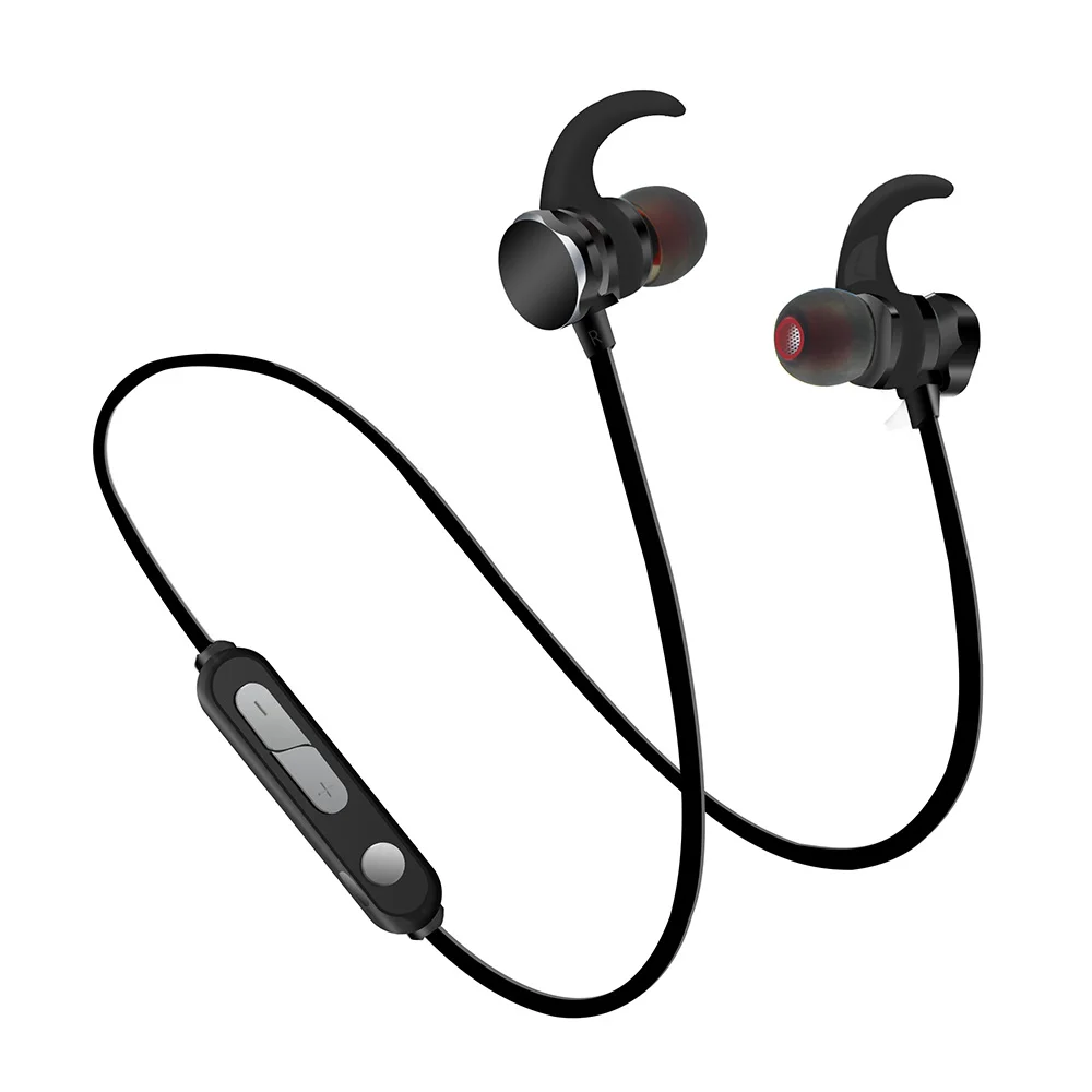 Беспроводные Bluetooth наушники бас Металлический наушник спортивный свет удобные