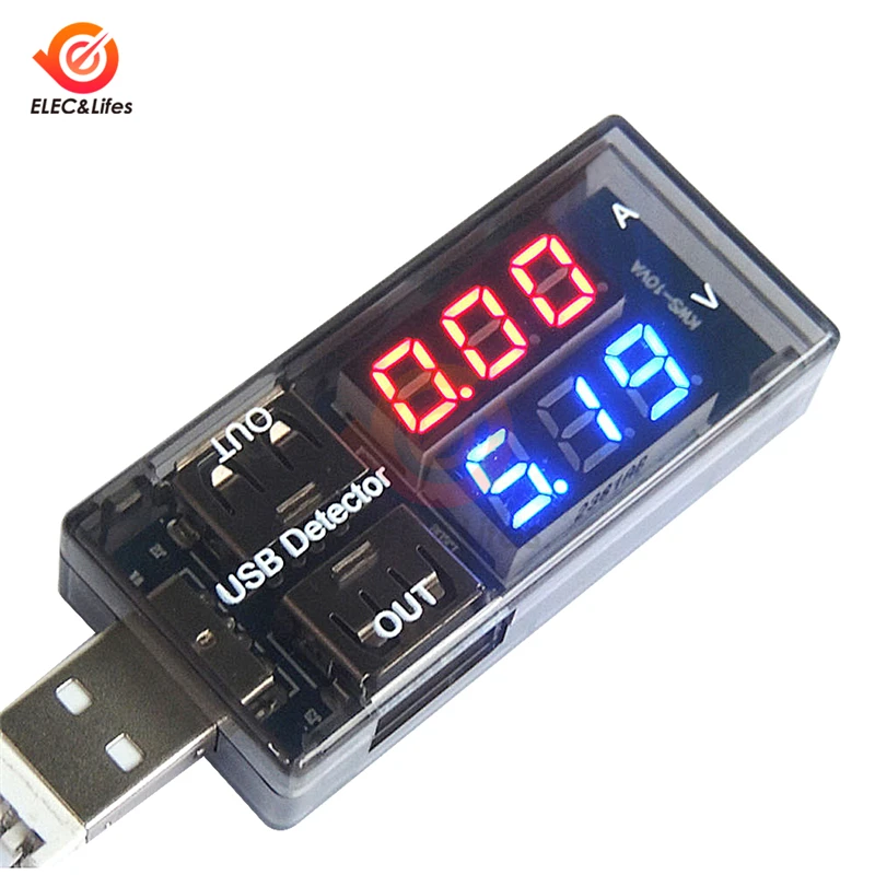 USB Вольтметр Амперметр зарядное устройство Доктор детектор Мобильная мощность измеритель напряжения тока тестер двухрядный ЖК-дисплей Цифровой вольтметр
