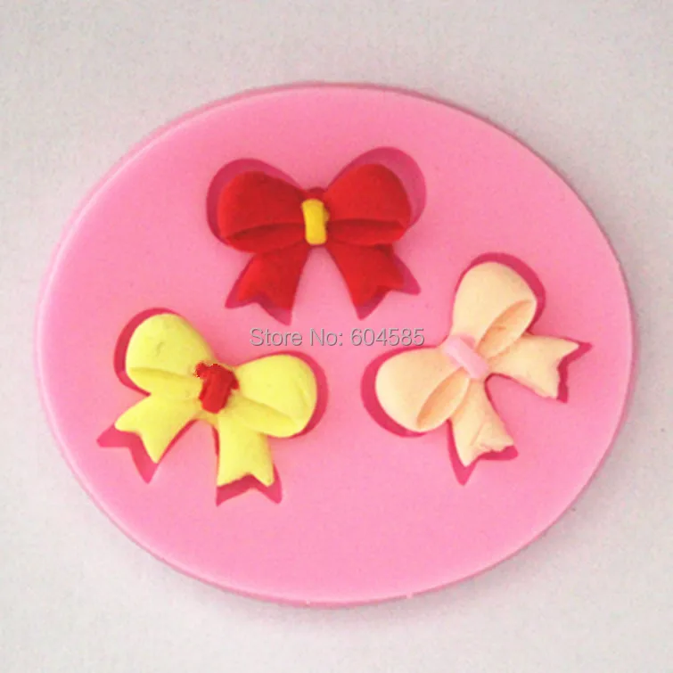 Форма для торта с бантиком Fondant мыла шоколада кухни выпечки FM021|mould for|chocolate mouldfondant