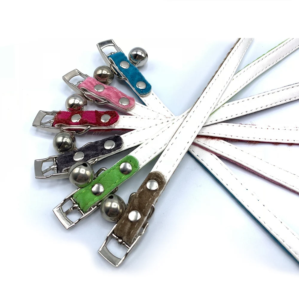 Ошейник для кошек с колокольчиком Регулируемый ошейник питомцев маленьких собак