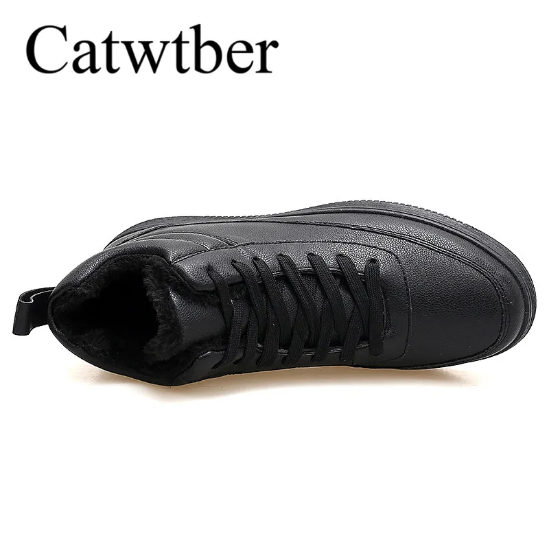 Catwtber открытый Мужские ботинки модные мужские полусапоги теплые зимние кроссовки
