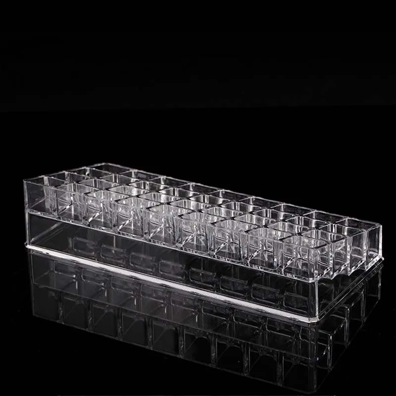 Acrylic Makeup Organizer Toiletry Storage Case Cosmetics Display 36 Slot Lipstick Holder for Lip Moisturizer Nail Polish | Дом и сад